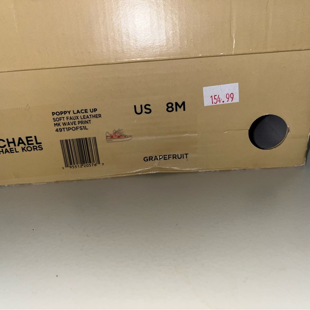 Michael Kors poppy Lace Up Sneakers Grapefruit
